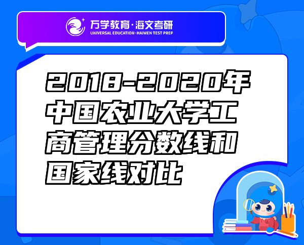 2018-2020年中國農(nóng)業(yè)大學(xué)工商管理分?jǐn)?shù)線和國家線對比