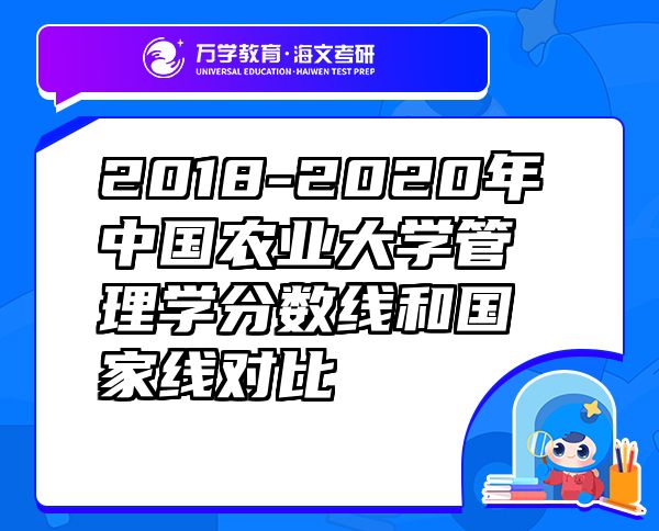 2018-2020年中國農(nóng)業(yè)大學管理學分數(shù)線和國家線對比