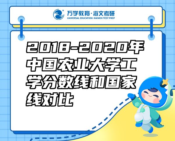 2018-2020年中國農(nóng)業(yè)大學(xué)工學(xué)分?jǐn)?shù)線和國家線對(duì)比
