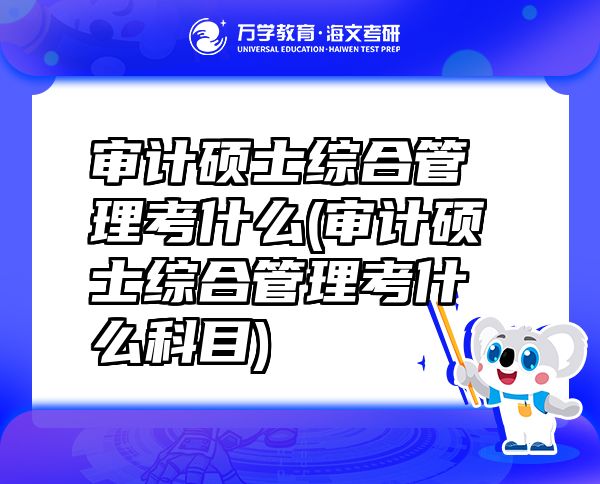 審計(jì)碩士綜合管理考什么(審計(jì)碩士綜合管理考什么科目)